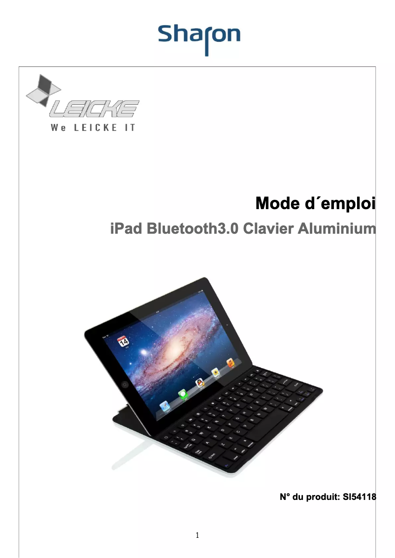 Image de la première page du manuel de l'appareil SI54118