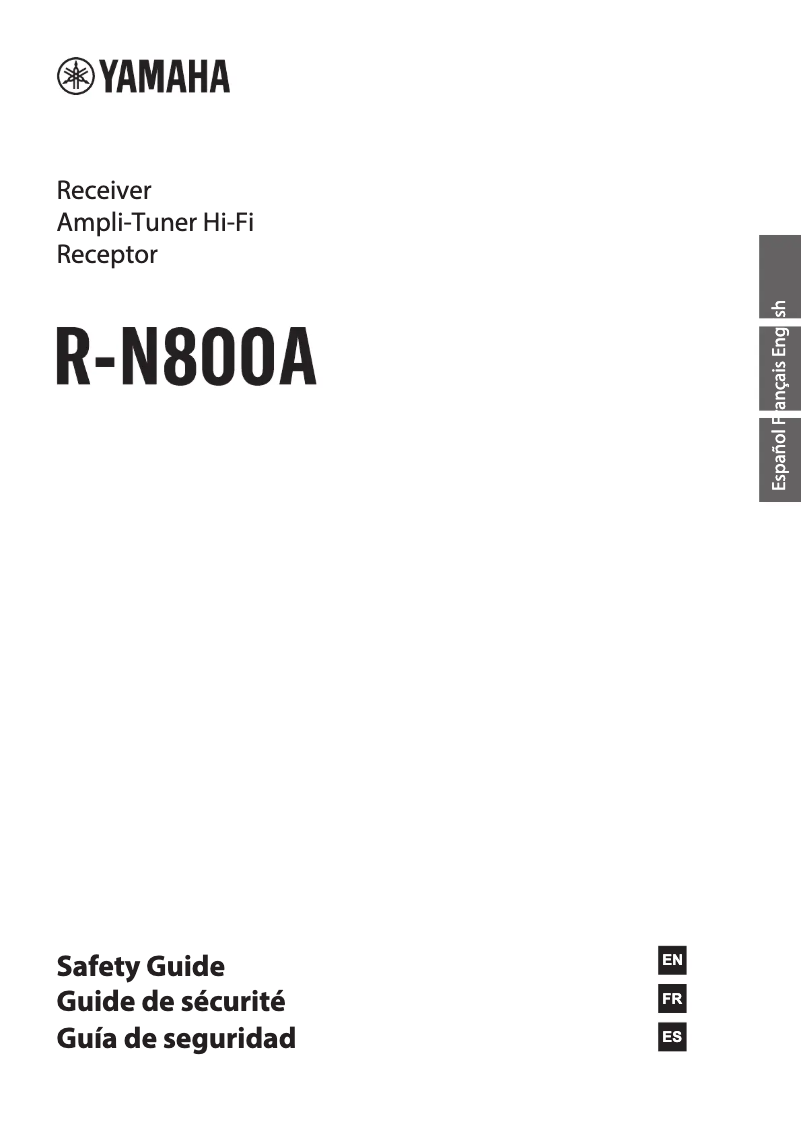 Page 1 de la notice Instructions de sécurité Yamaha R-N800A