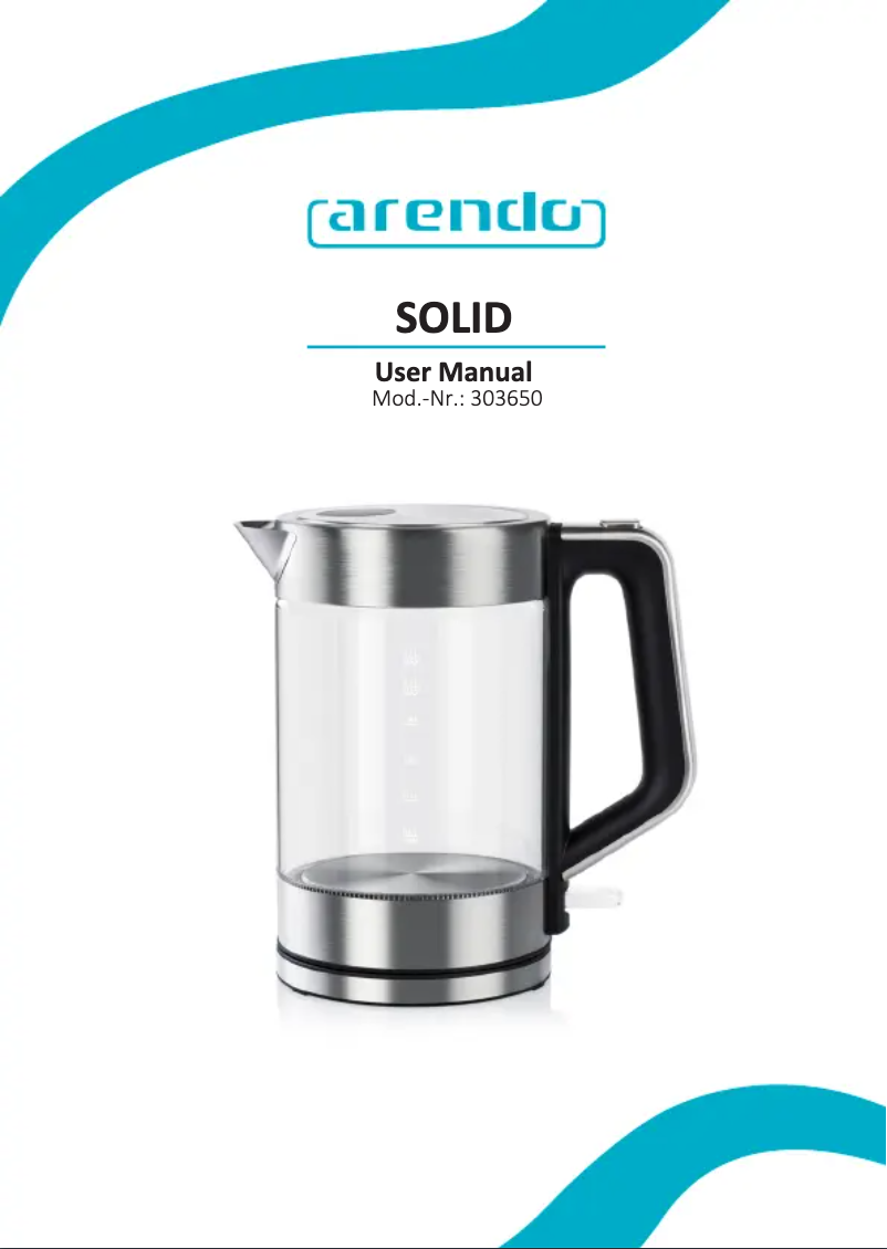 Image de la première page du manuel de l'appareil Solid 303650