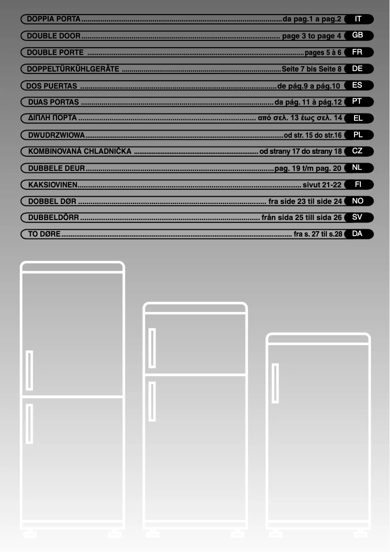 Page n°1 - Manuel utilisateur Candy CFD2553 A