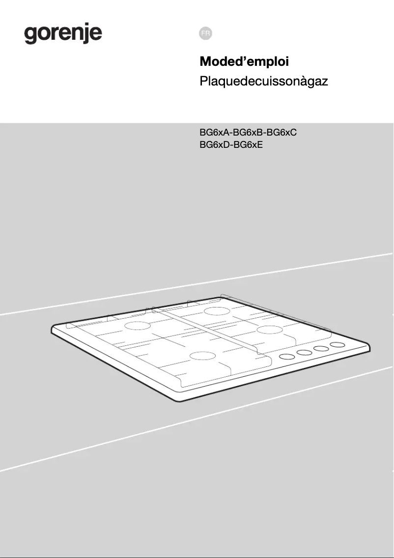 Page n°1 - Guide d'installation Gorenje GW642SYB