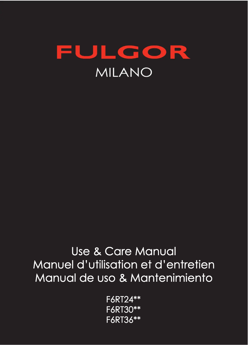 Image de la première page du manuel de l'appareil F6RT36S2