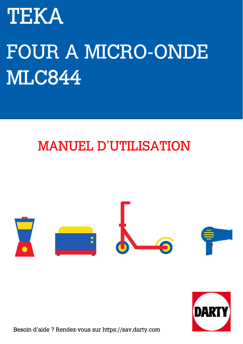 Image de la première page du manuel de l'appareil MLC 844