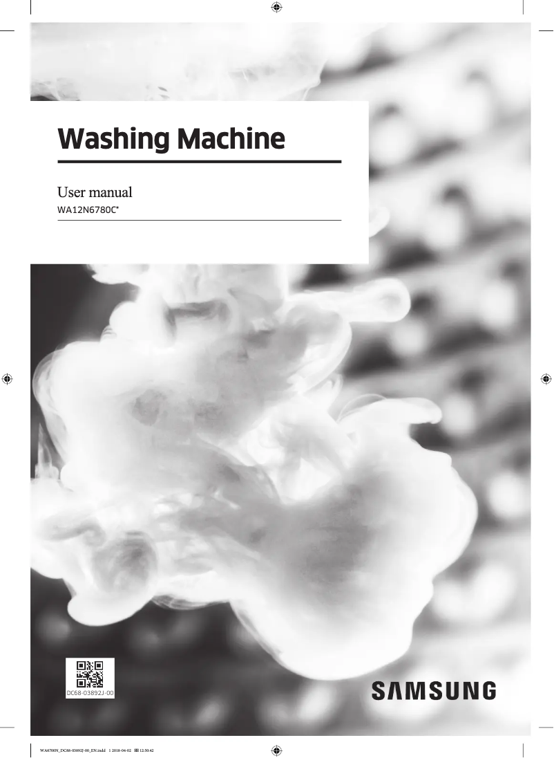 Página 1 del manual Manual de usuario Samsung WA12N6780CV