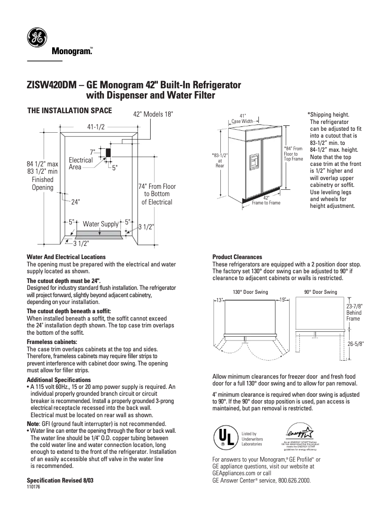 Imagen de la primera página del manual del dispositivo ZISW420DM