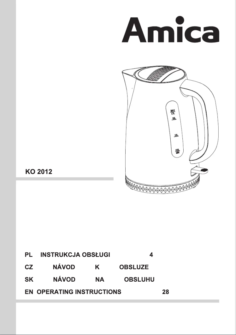 Image de la première page du manuel de l'appareil KO 2012