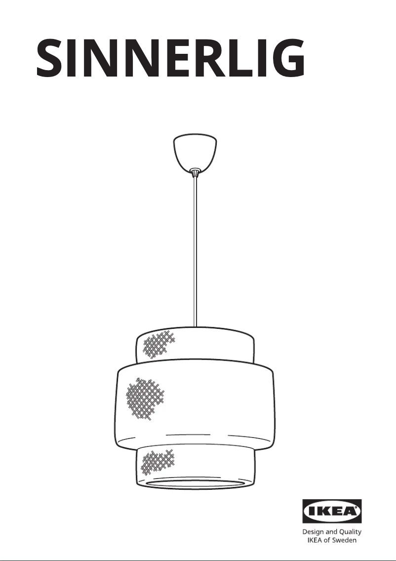 Page 1 de la notice Manuel utilisateur Ikea SINNERLIG 603.408.03