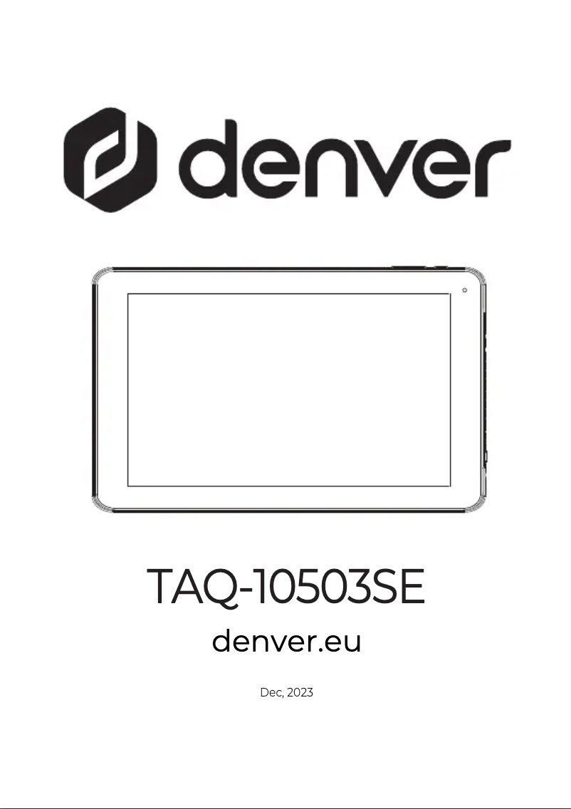 Página 1 del manual Manual de usuario Denver TAQ-10503SE
