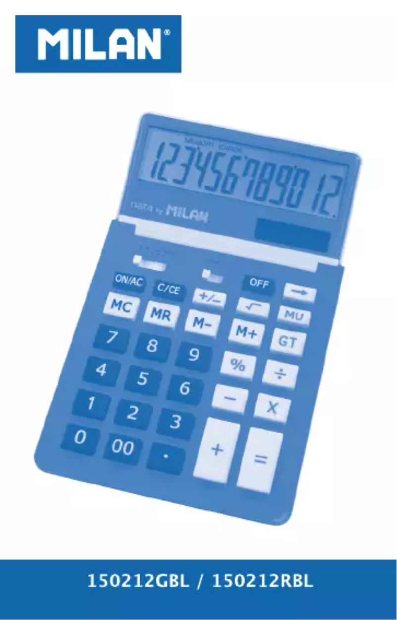 Page 1 de la notice Manuel utilisateur Milan 150212GBL