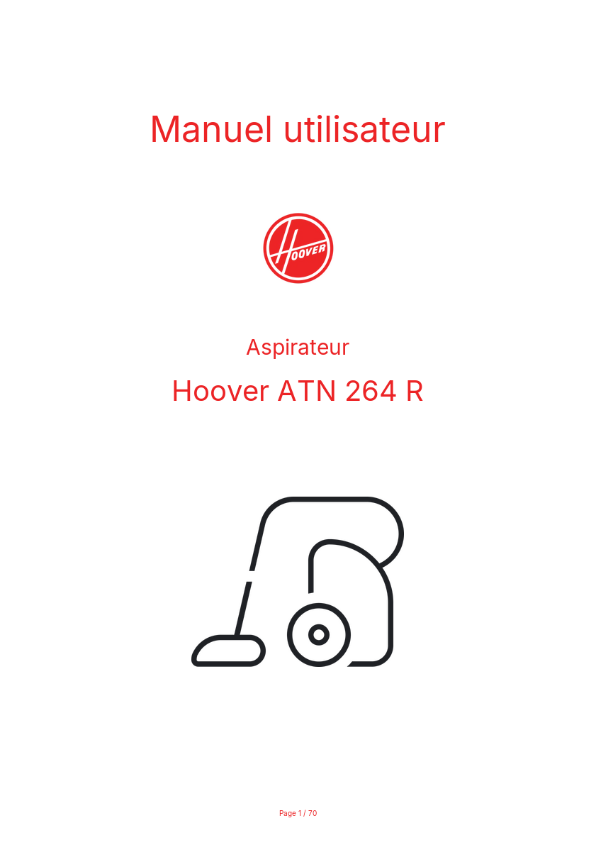 Image de la première page du manuel de l'appareil ATN 264 R