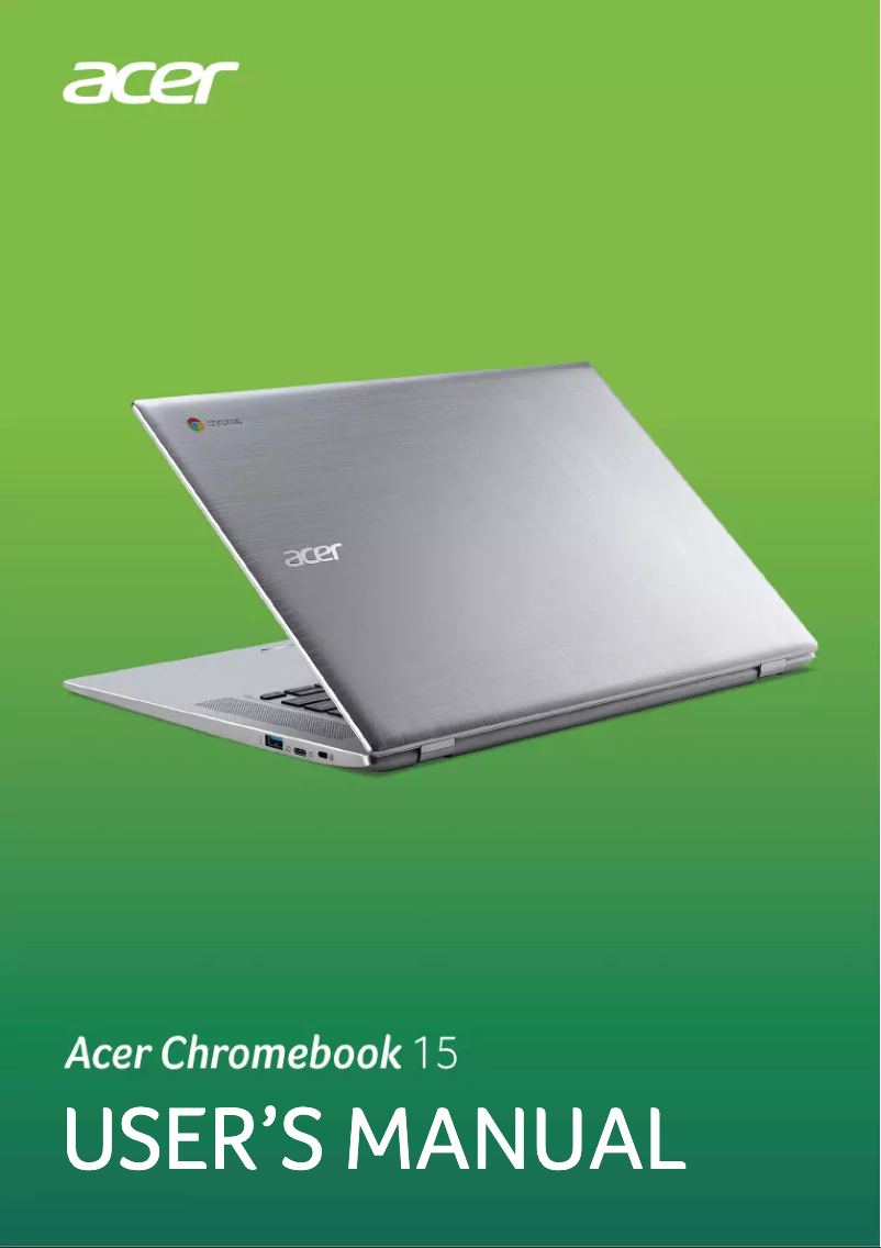 Página 1 del manual Manual de usuario Acer Chromebook 15