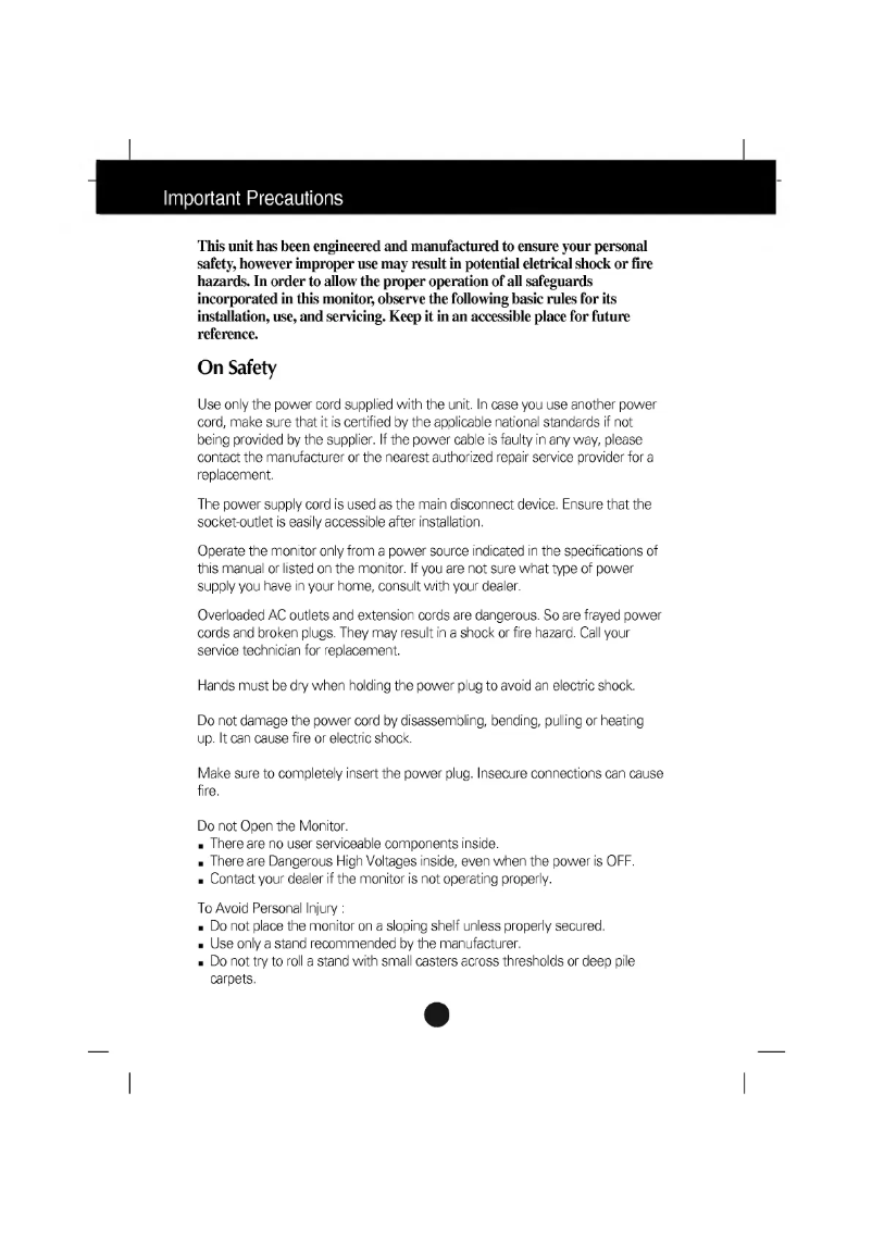 Image de la première page du manuel de l'appareil E700B