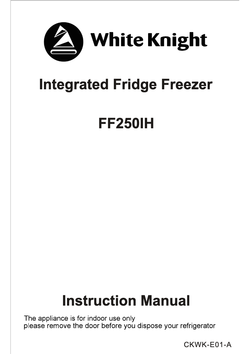 Page 1 de la notice Manuel utilisateur White Knight FF250IH