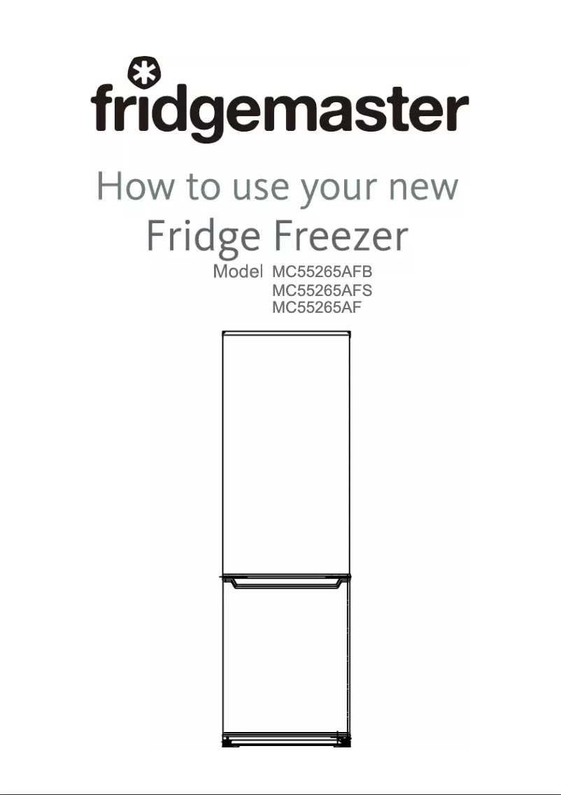 Page n°1 - Manuel utilisateur Fridgemaster MC55265AFB