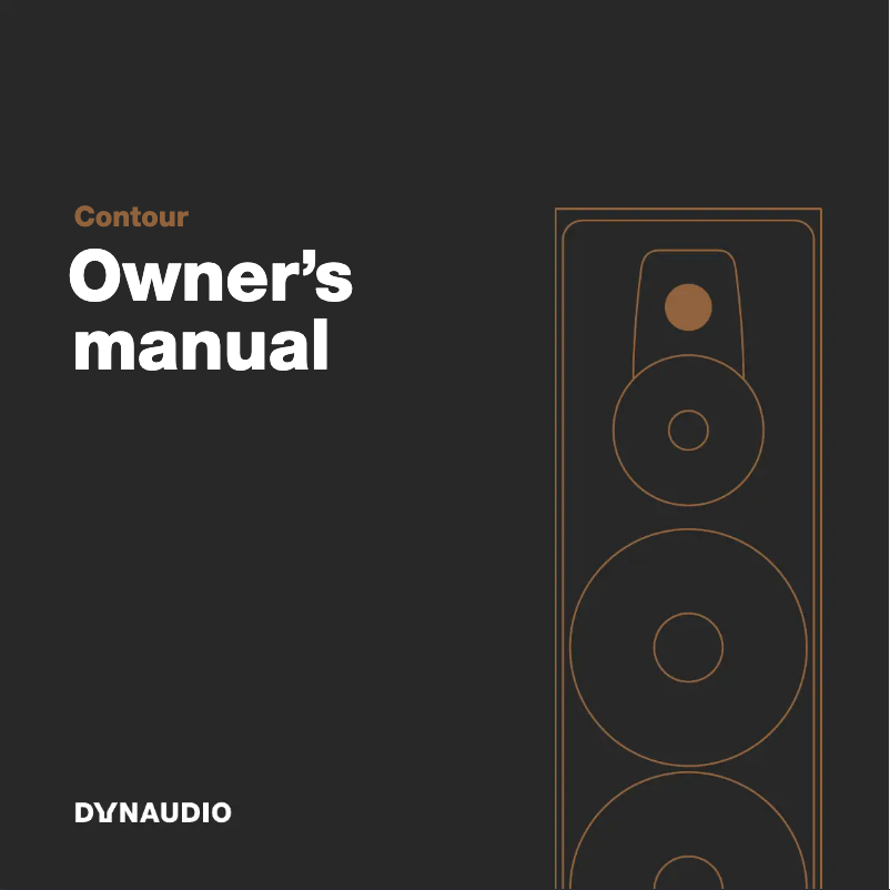 Page n°1 - Manuel utilisateur Dynaudio Contour 25C