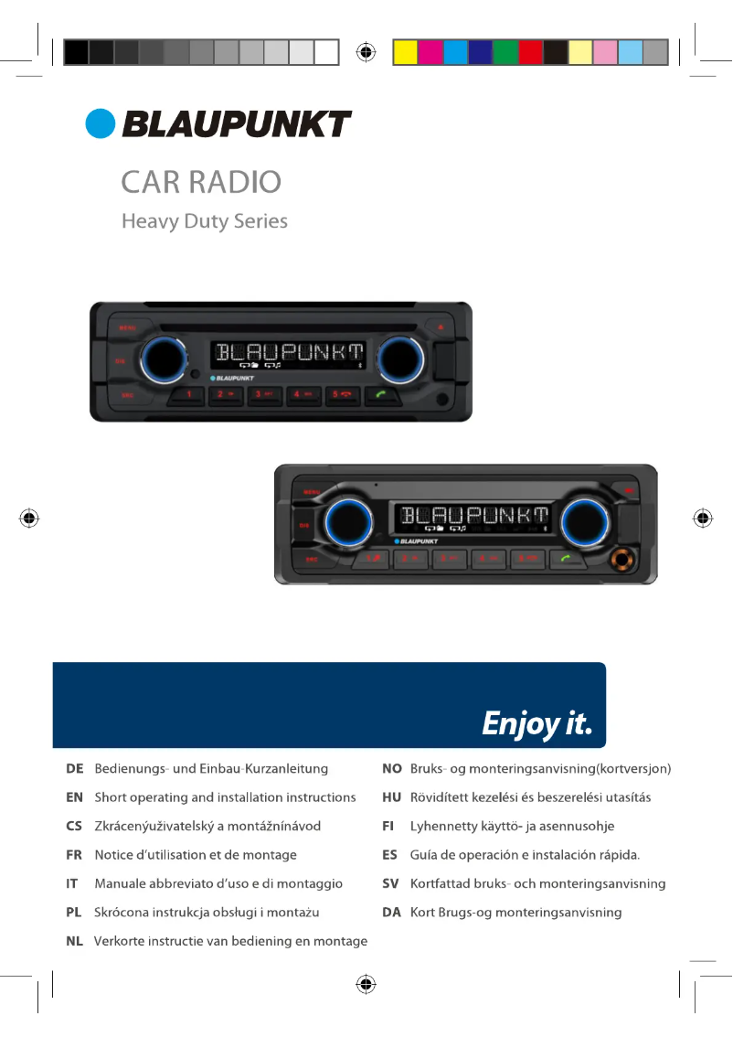 Page 1 de la notice Manuel utilisateur Blaupunkt Doha 112 BT