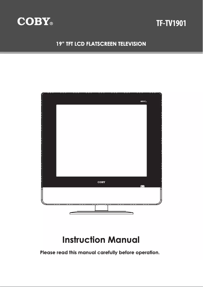 Página 1 del manual Manual de usuario Coby TF-TV1901