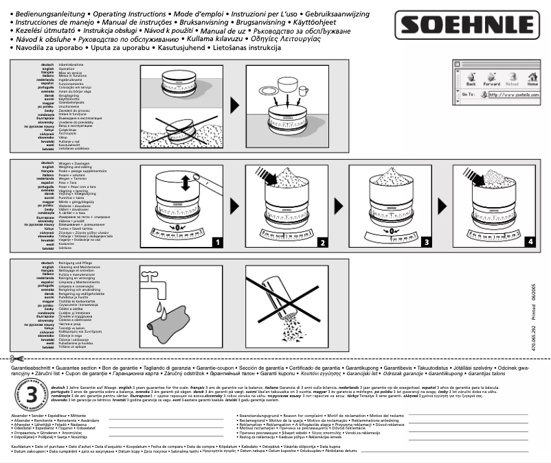 Page 1 de la notice Manuel utilisateur Soehnle Prima 65432 8