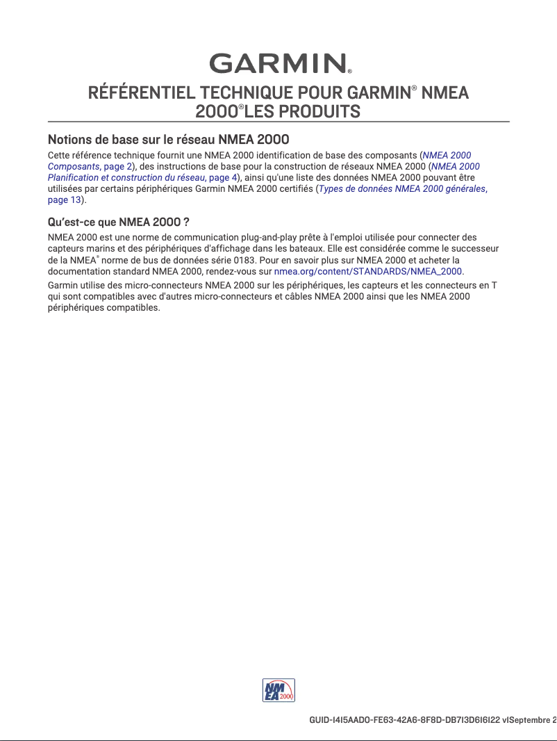 Page 1 de la notice Manuel utilisateur Garmin ECHOMAP UHD 72cv