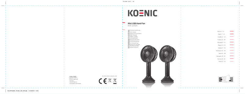 Página 1 del manual Manual de usuario Koenic KHF 22320