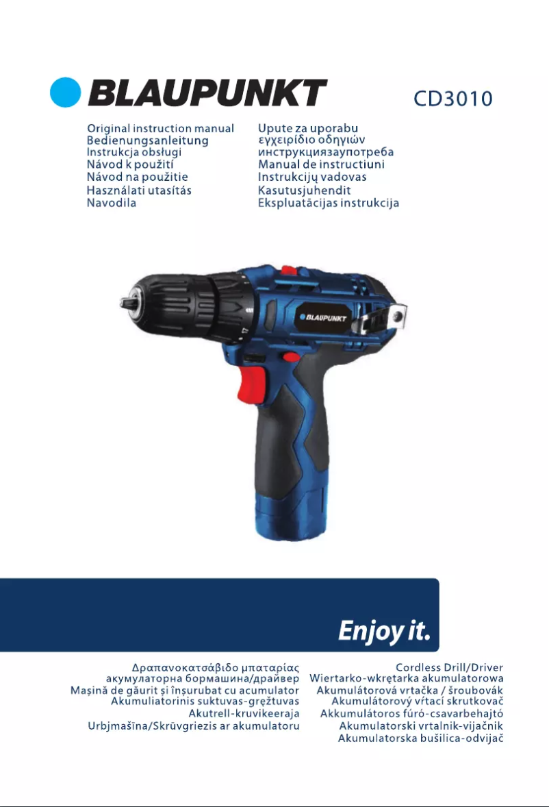 Page n°1 - Manuel utilisateur Blaupunkt CD3010