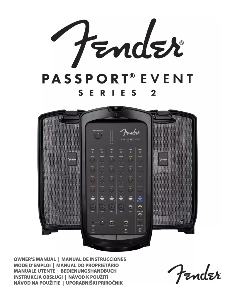 Page n°1 - Manuel utilisateur Fender Passport Event Series 2