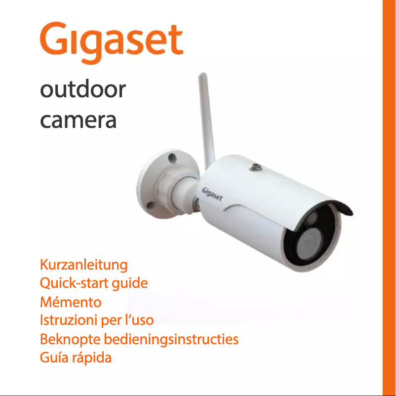 Page n°1 - Manuel utilisateur Gigaset Outdoor Camera
