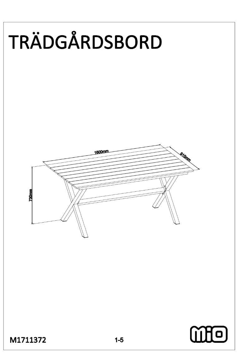 Image de la première page du manuel de l'appareil Modena