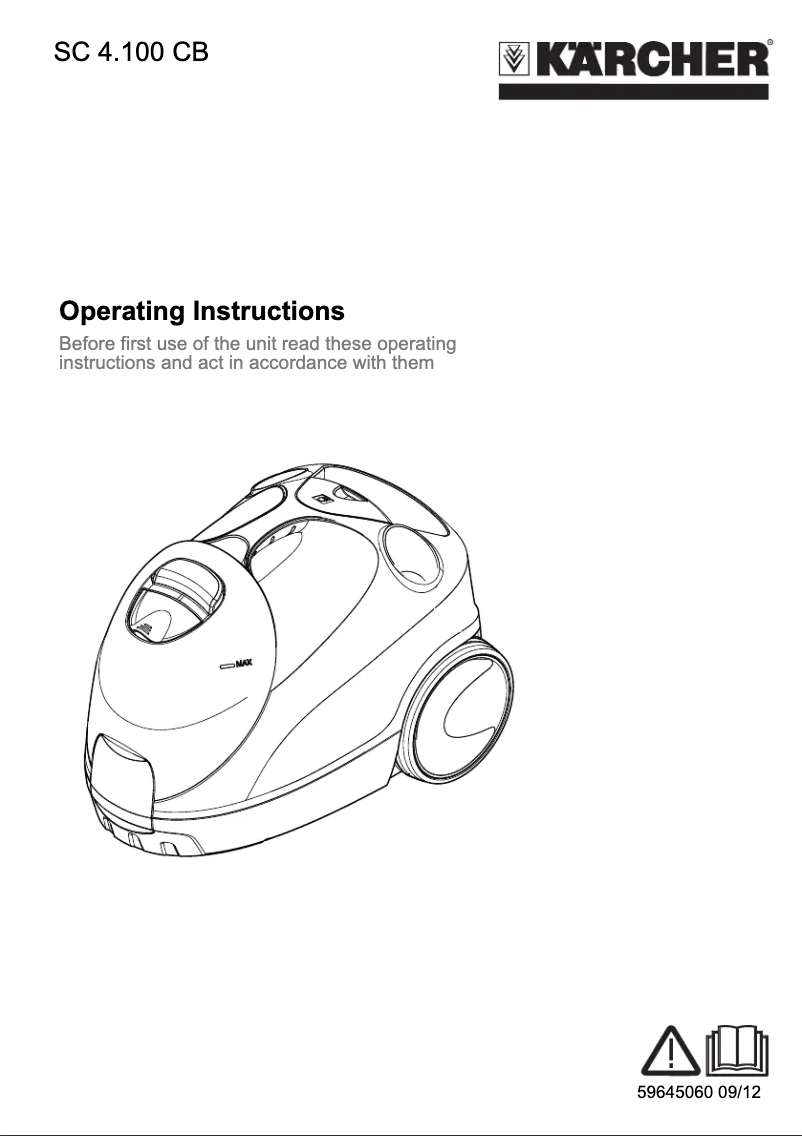 Página 1 del manual Manual de usuario Kärcher SC 4.100 CB