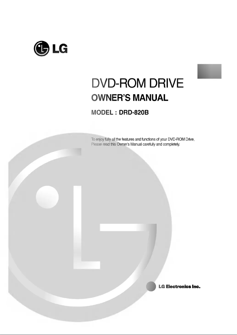 Image de la première page du manuel de l'appareil DRD-820B