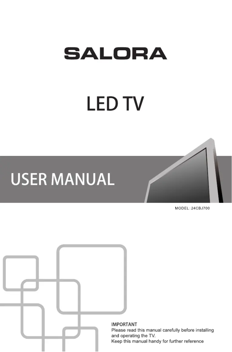 Página 1 del manual Manual de usuario Salora 24CBJ700