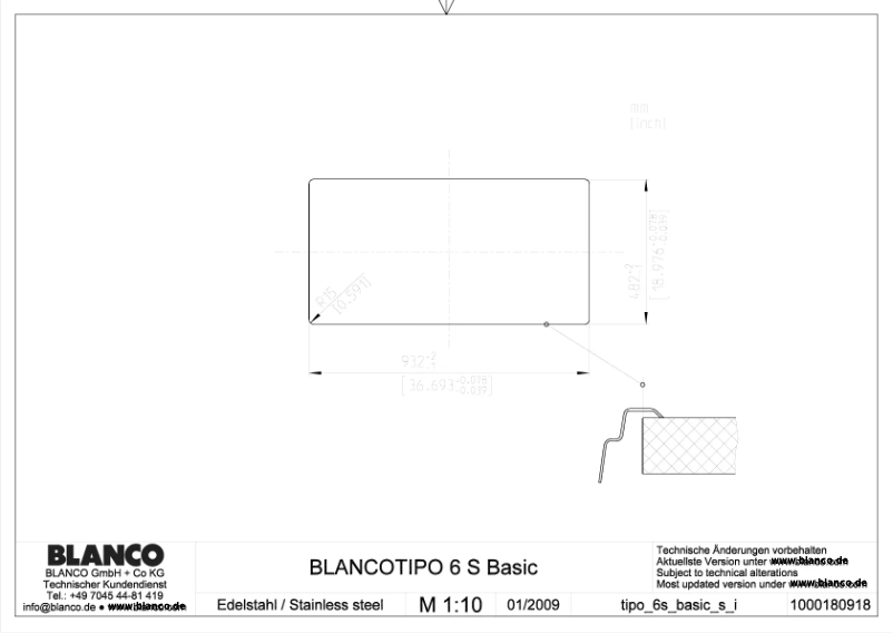 Image de la première page du manuel de l'appareil TIPO 6 S BASIC