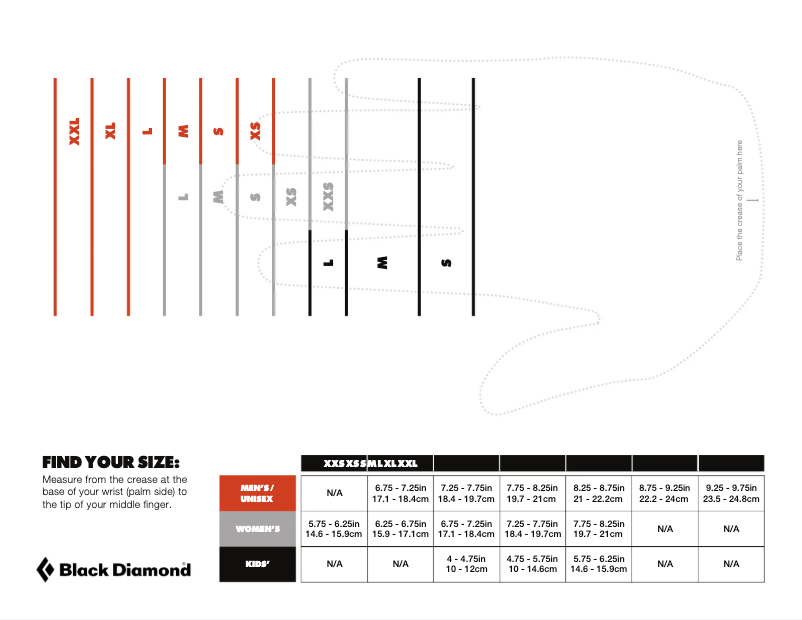 Page 1 de la notice Manuel utilisateur Black Diamond Mercury Mitts