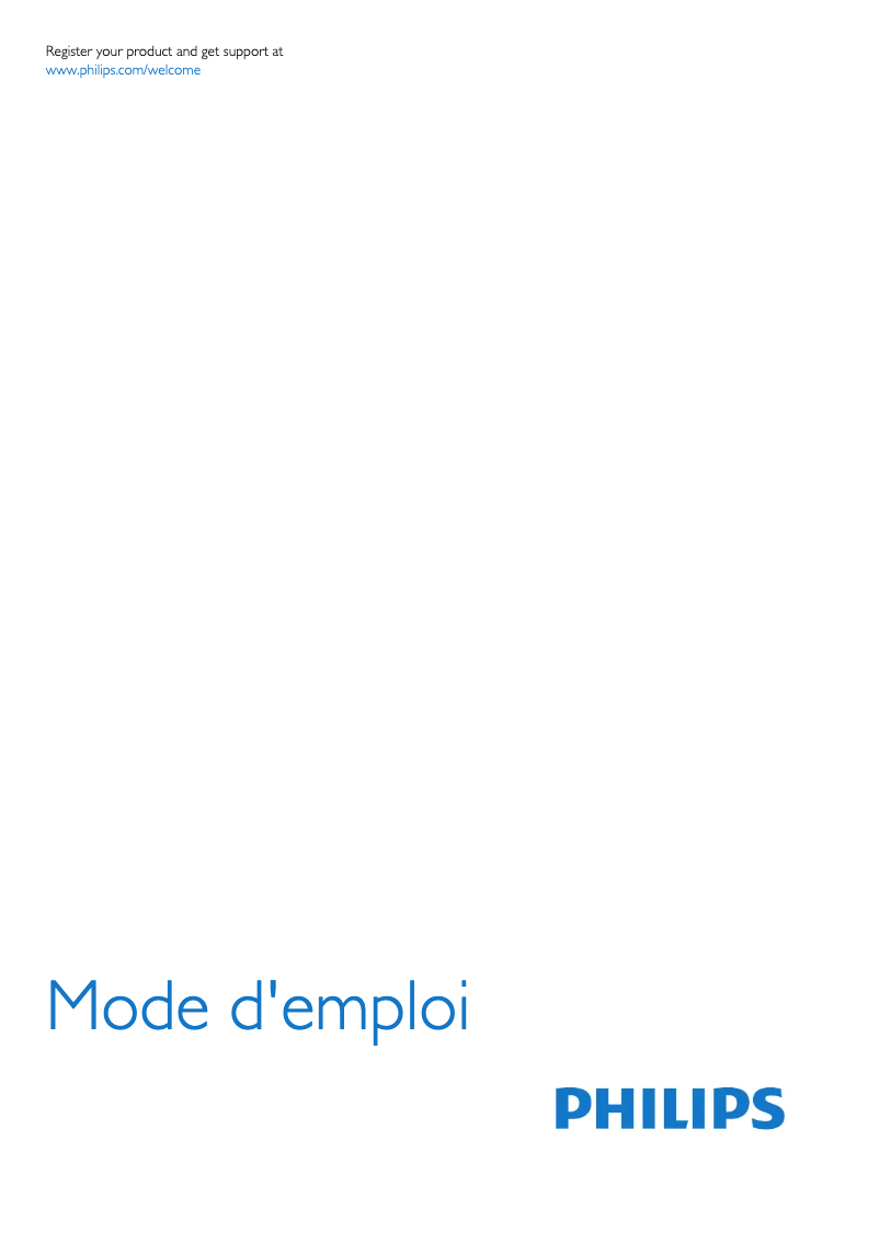 Page 1 de la notice Manuel utilisateur Philips 42PFS7199