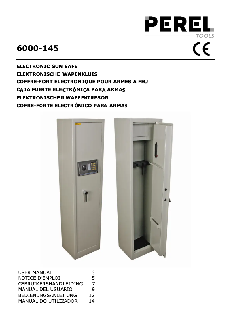 Page 1 de la notice Manuel utilisateur Perel 6000-145