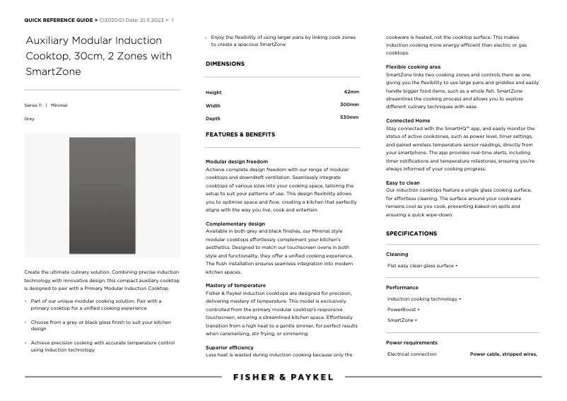 Image de la première page du manuel de l'appareil CI302DG1