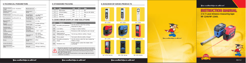 Page 1 de la notice Manuel utilisateur Noyafa NF-2040