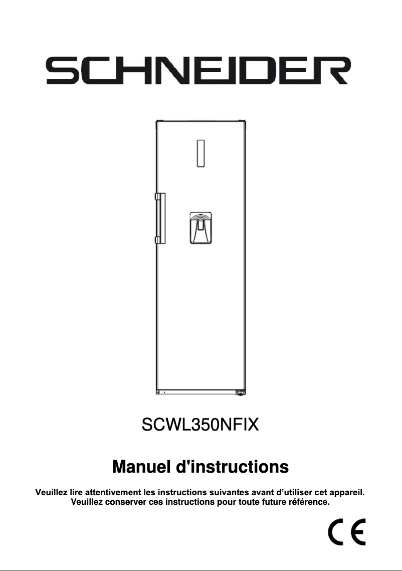 Página 1 del manual Manual de usuario Schneider SCWL350NFIX