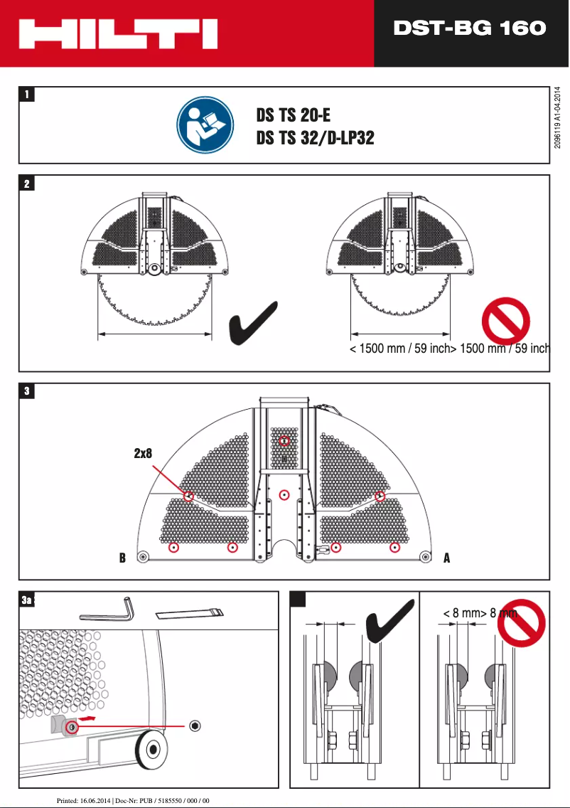 Image de la première page du manuel de l'appareil DST-BG 160