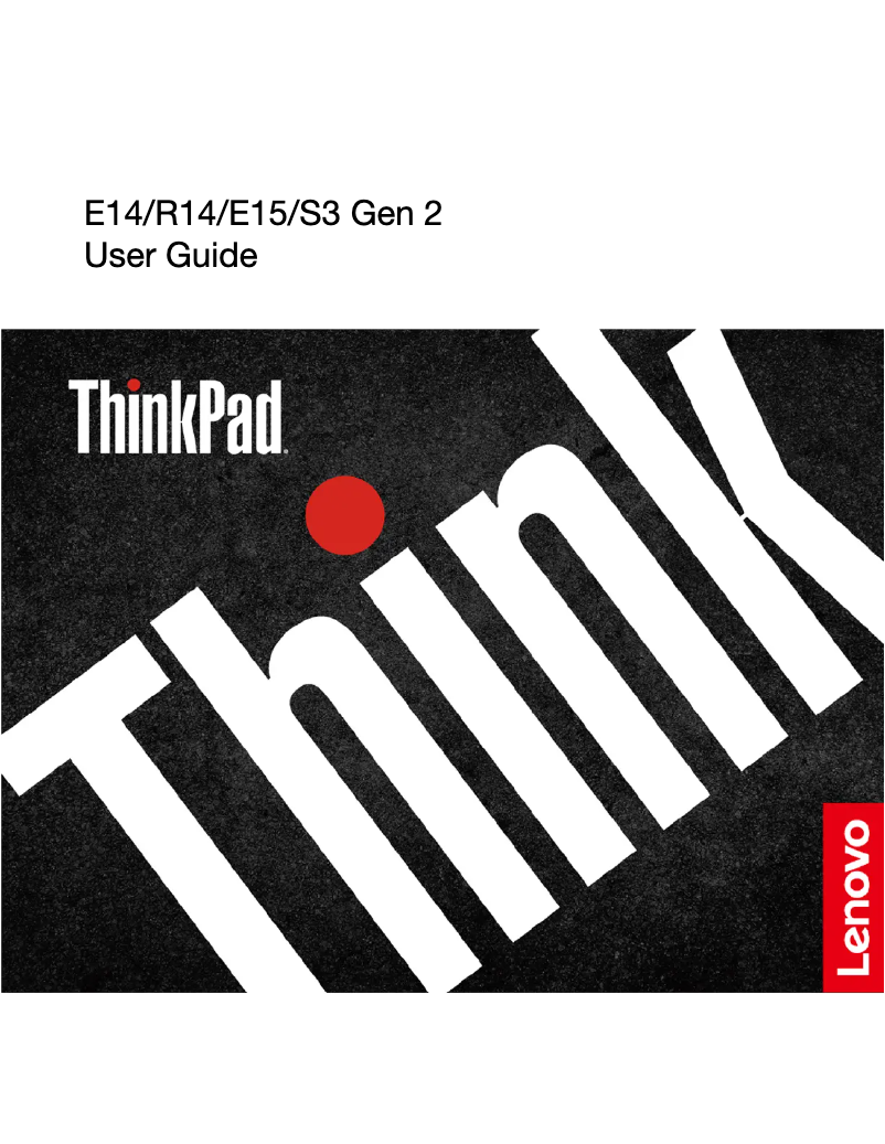 Page n°1 - Manuel utilisateur Lenovo Thinkpad E14 G2