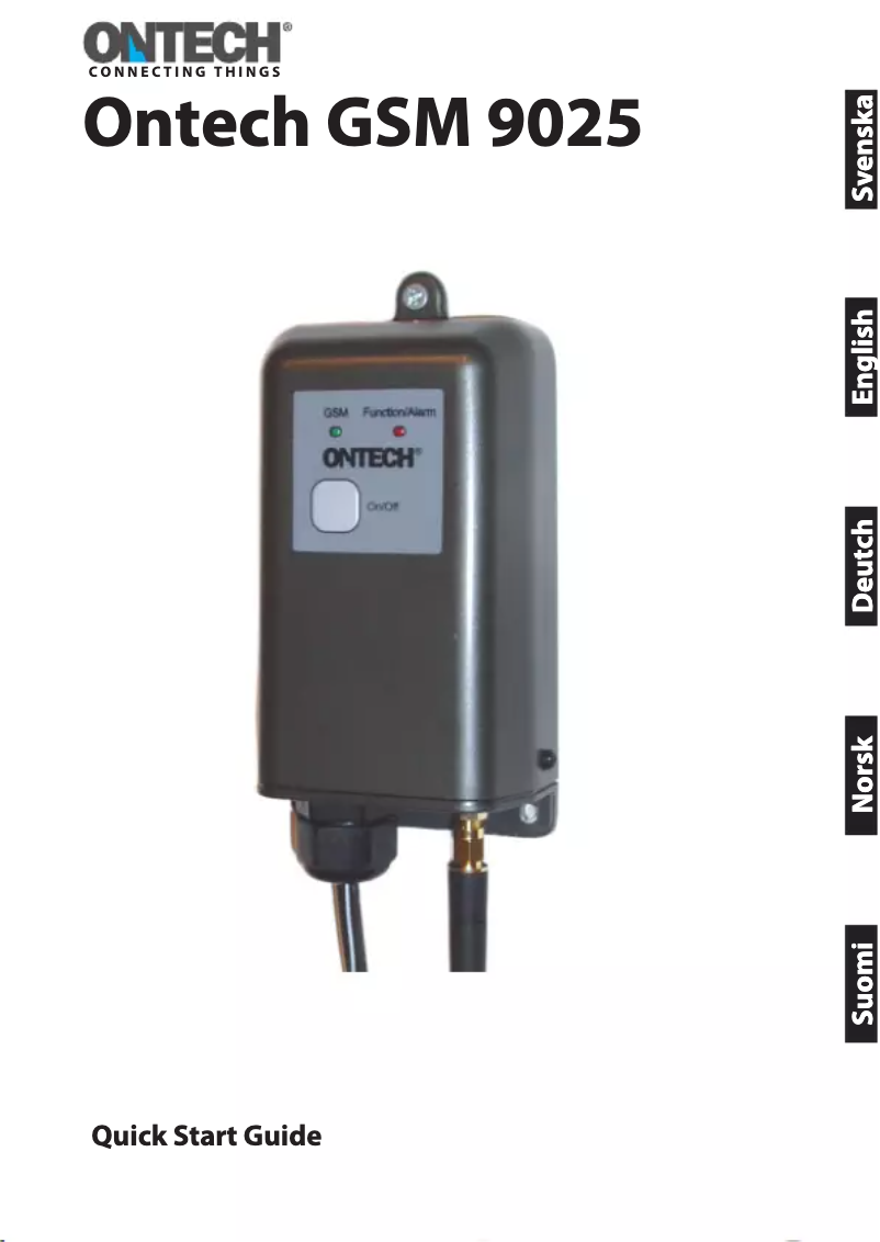 Image de la première page du manuel de l'appareil GSM 9025