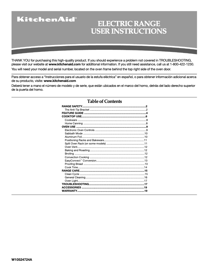 Image de la première page du manuel de l'appareil Architect KERS202BSS