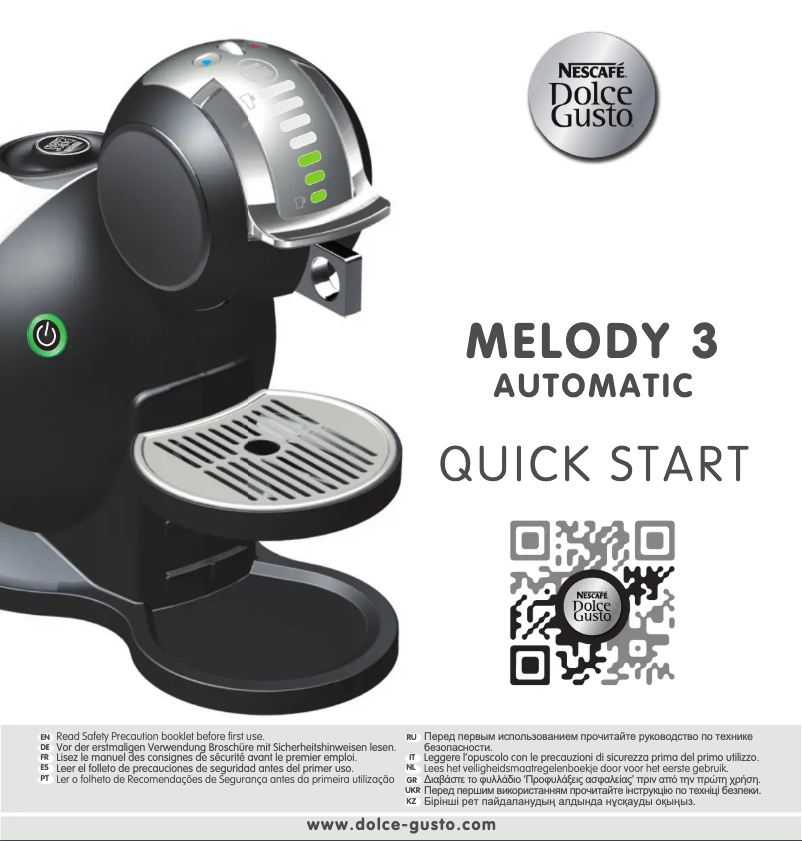 Page n°1 - Manuel utilisateur DeLonghi Melody 3 Automatic