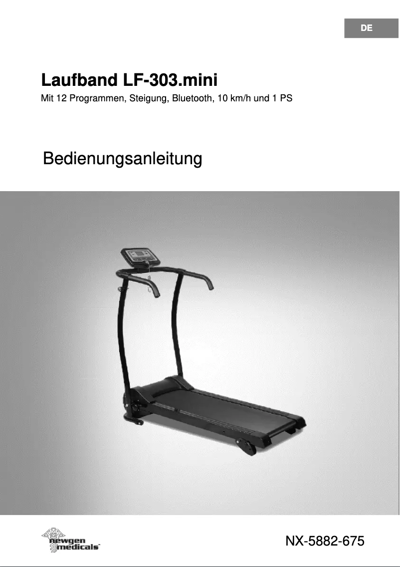 Page 1 de la notice Manuel utilisateur Newgen Medicals LF-303.mini