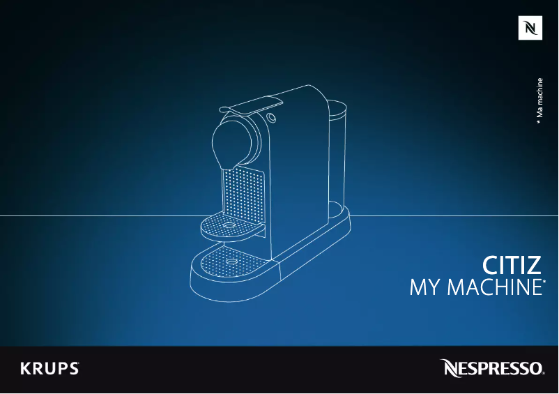 Image de la première page du manuel de l'appareil Nespresso CitiZ YY4117