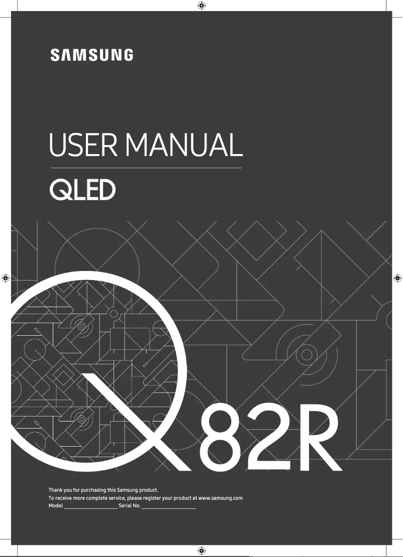 Image de la première page du manuel de l'appareil GQ55Q82RGT