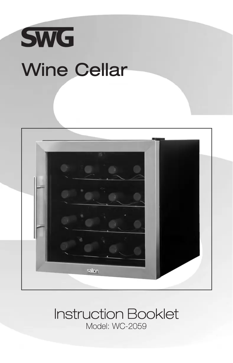 Página 1 del manual Manual de usuario Salton WC-2059