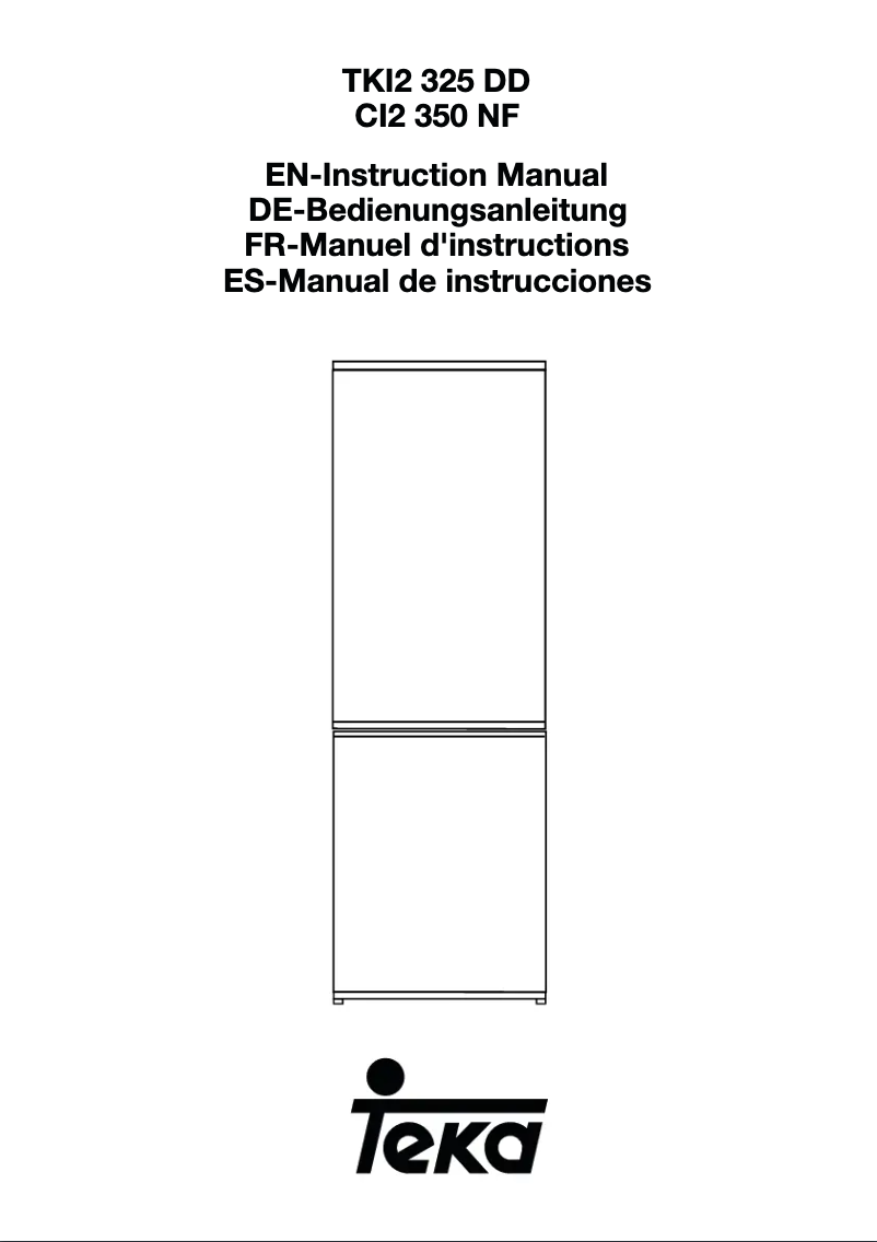 Page 1 de la notice Manuel utilisateur Teka TKI2 325 DD