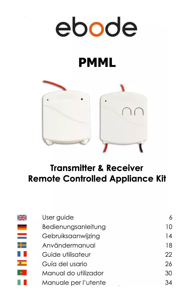 Image de la première page du manuel de l'appareil PMML