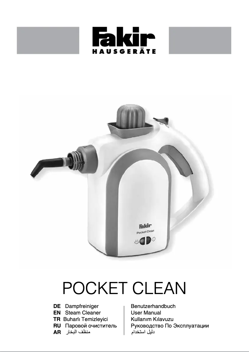 Page 1 de la notice Manuel utilisateur Fakir Pocket Clean